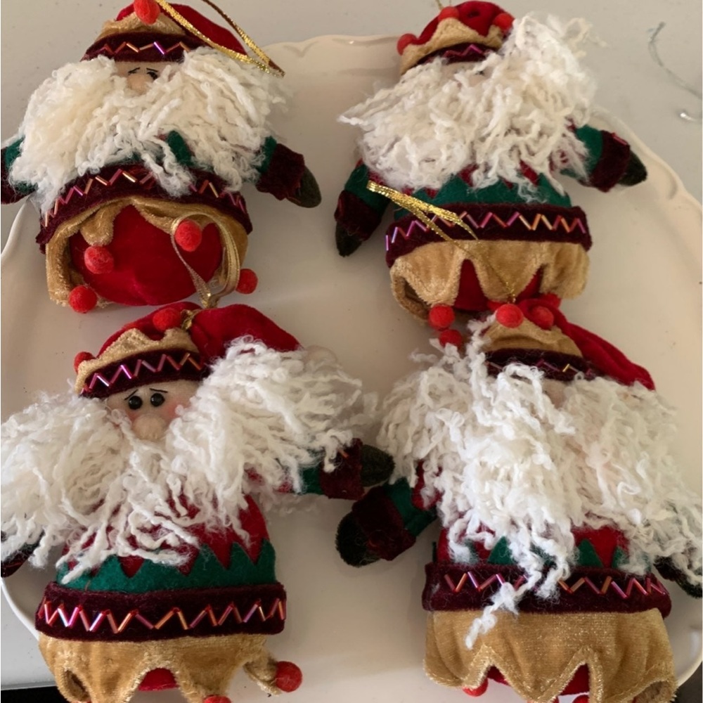 Christmas Santa Claus Plush Ornaments